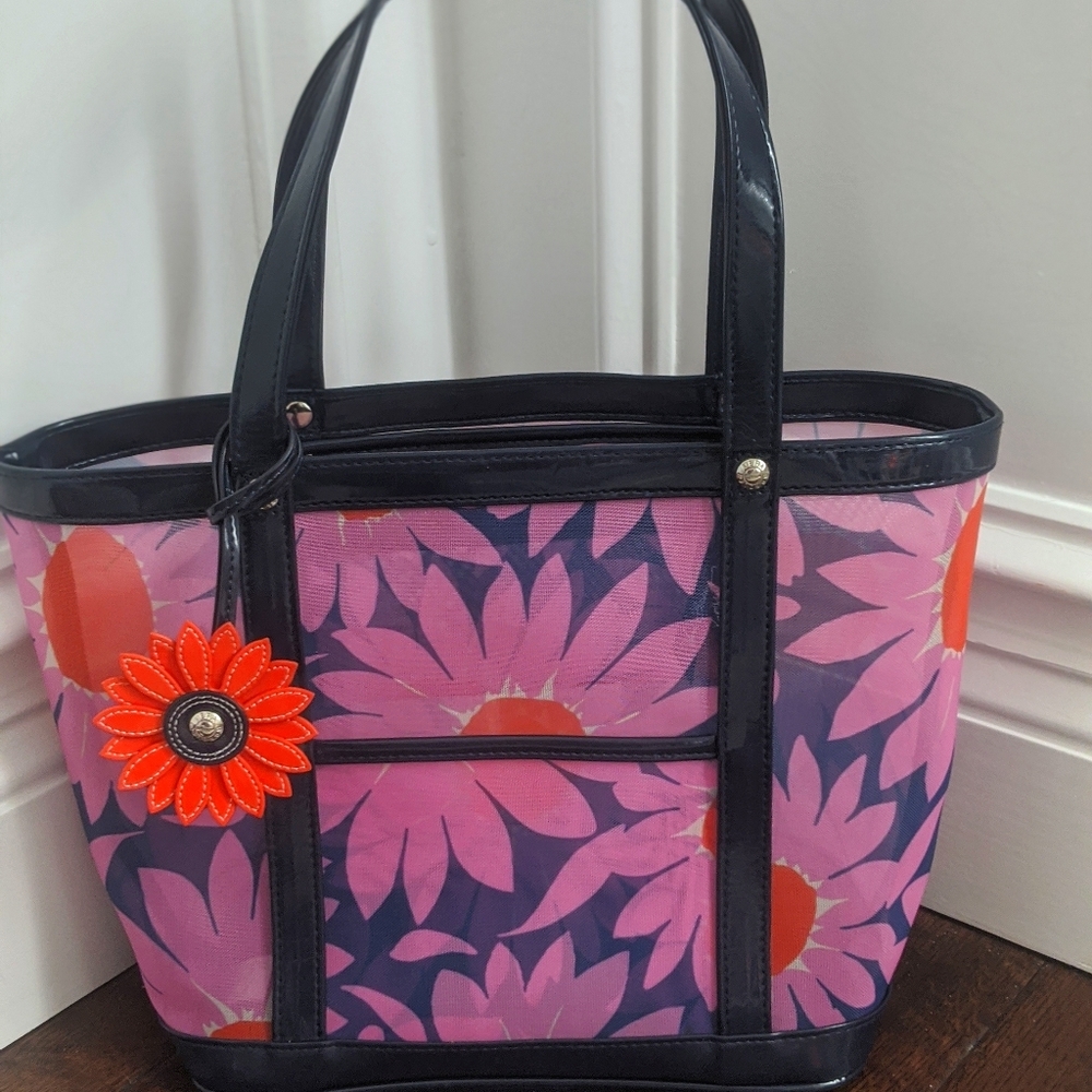 Vera Bradley Love Me Mesh Tote & Cosmetic Bag Set